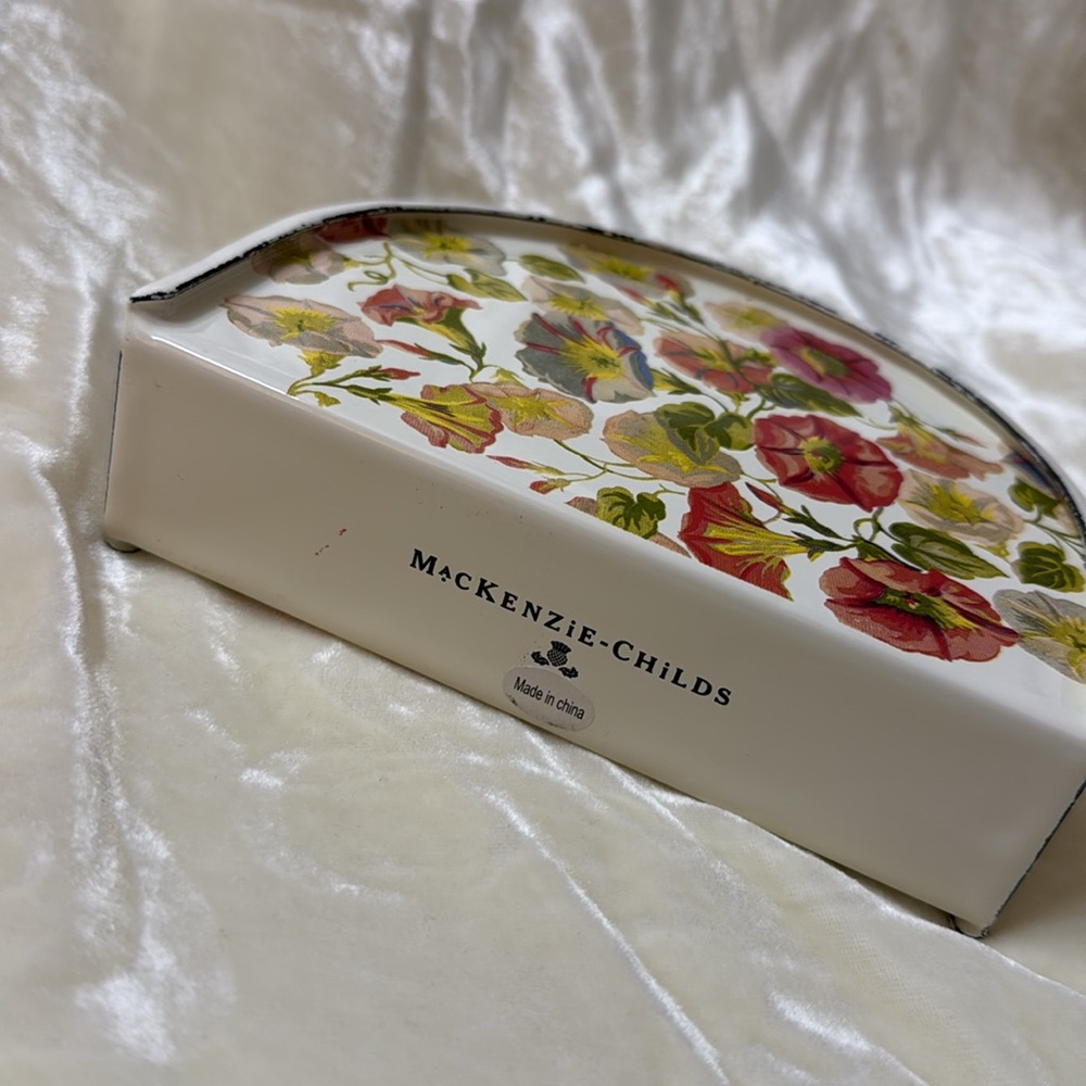 MacKenzie-Childs Morning Glory Floral Napkin Holder
